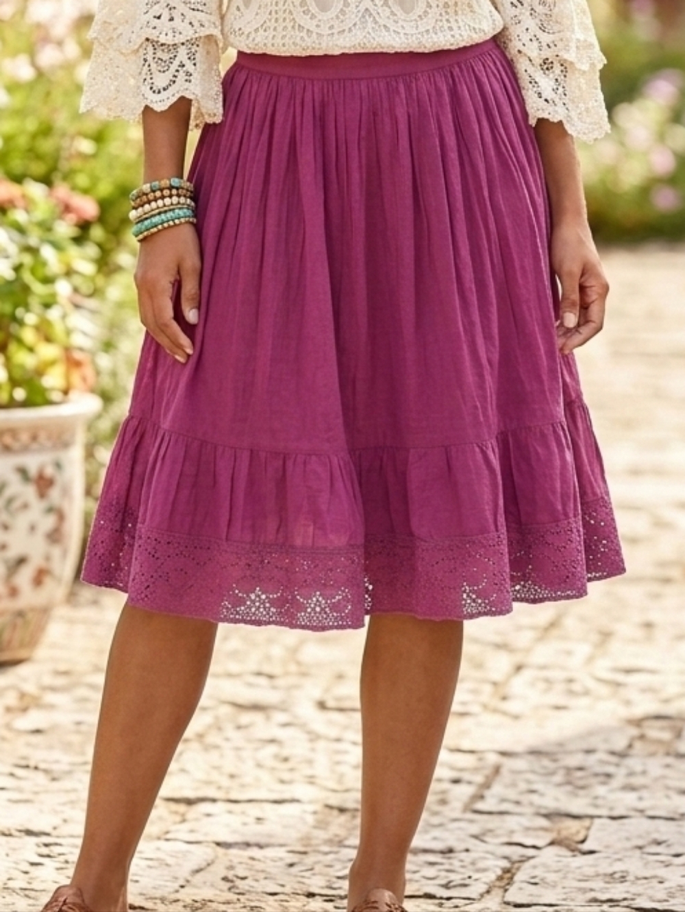 Jennifer & Grace Midi Skirt – Size Medium